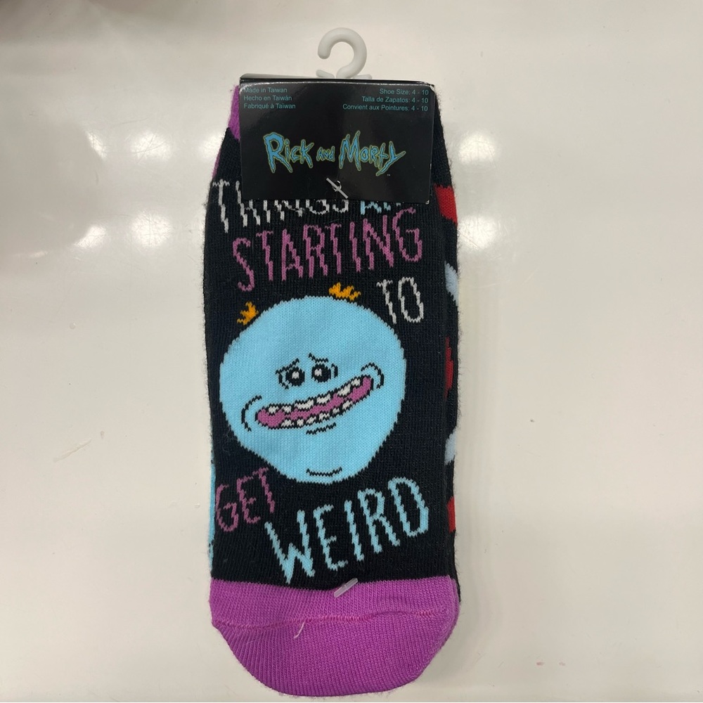NEW Rick and Morty Ankle Socks